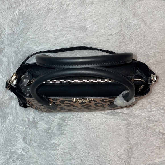 New Kate Spade New York Darcy Leopard Cheetah Large Satchel Shoulder Bag Purse - Picture 17 of 17